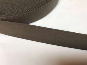 Blød elastik - velegnet til undertøj, 2,5 cm - ensfarvet, mørk gråbrun